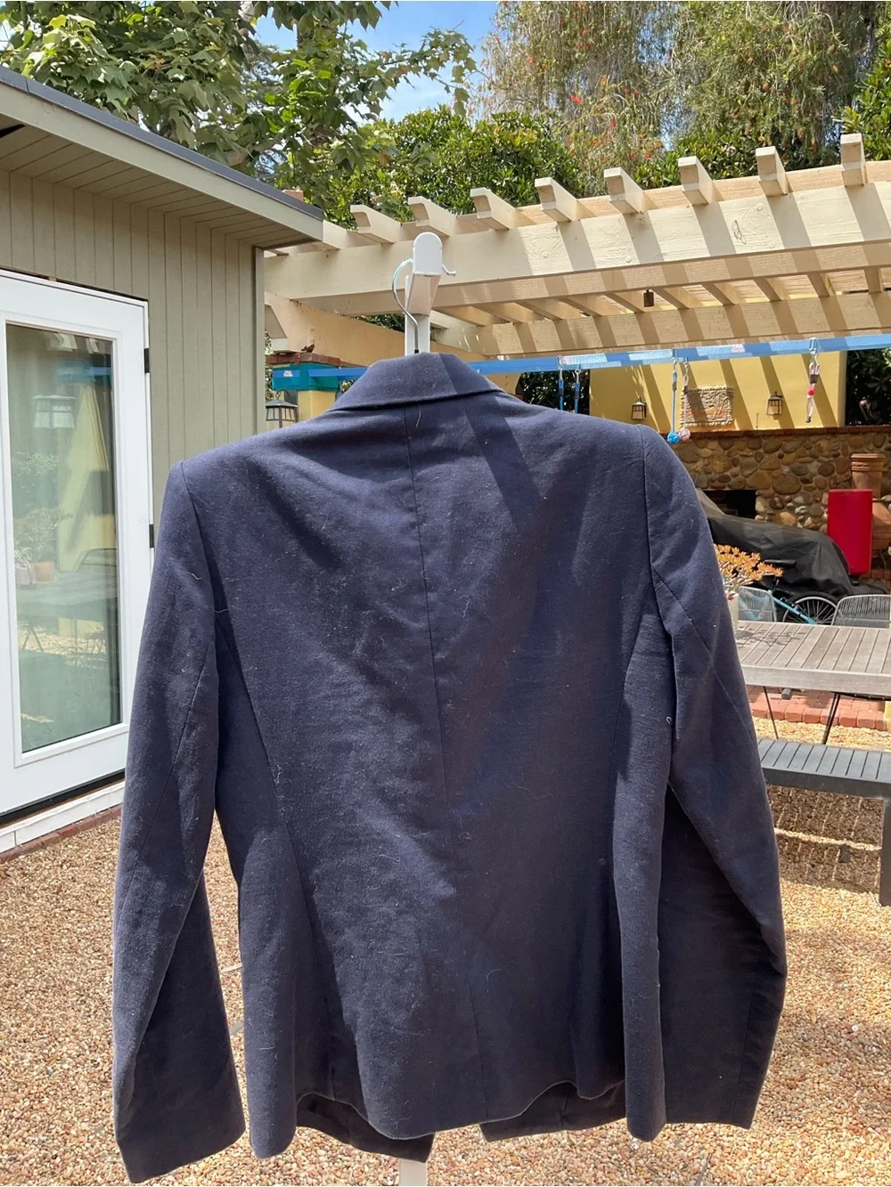 MNG Double-Breasted Navy Blazer